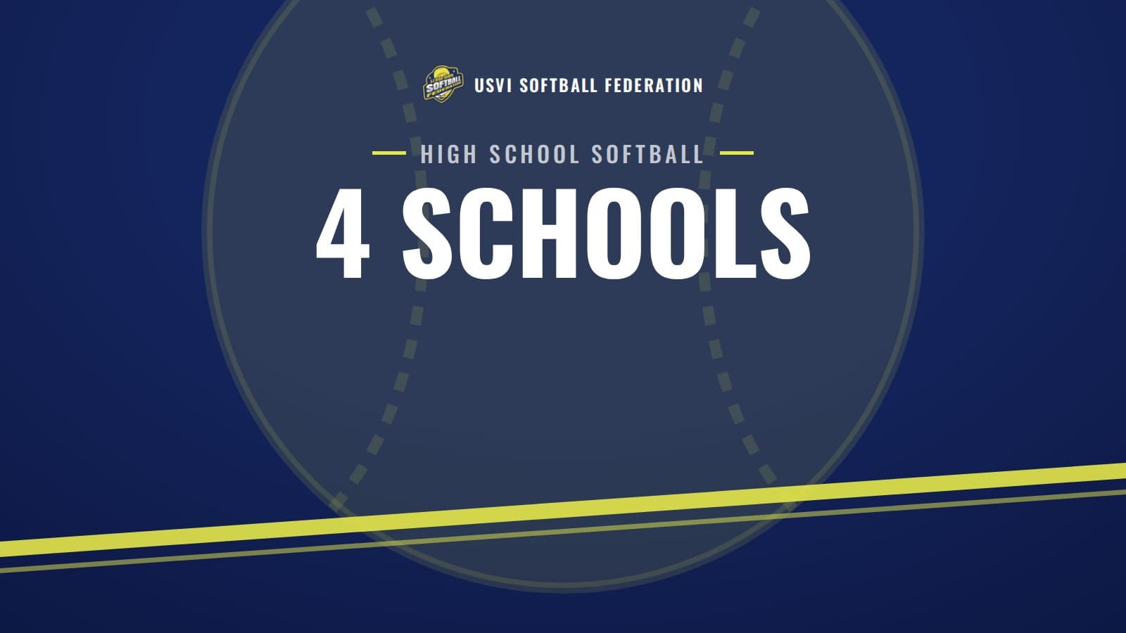 Graphic reading 4 Schools, the 2025 Laura Isaac Softball Tournament on St. Thomas
