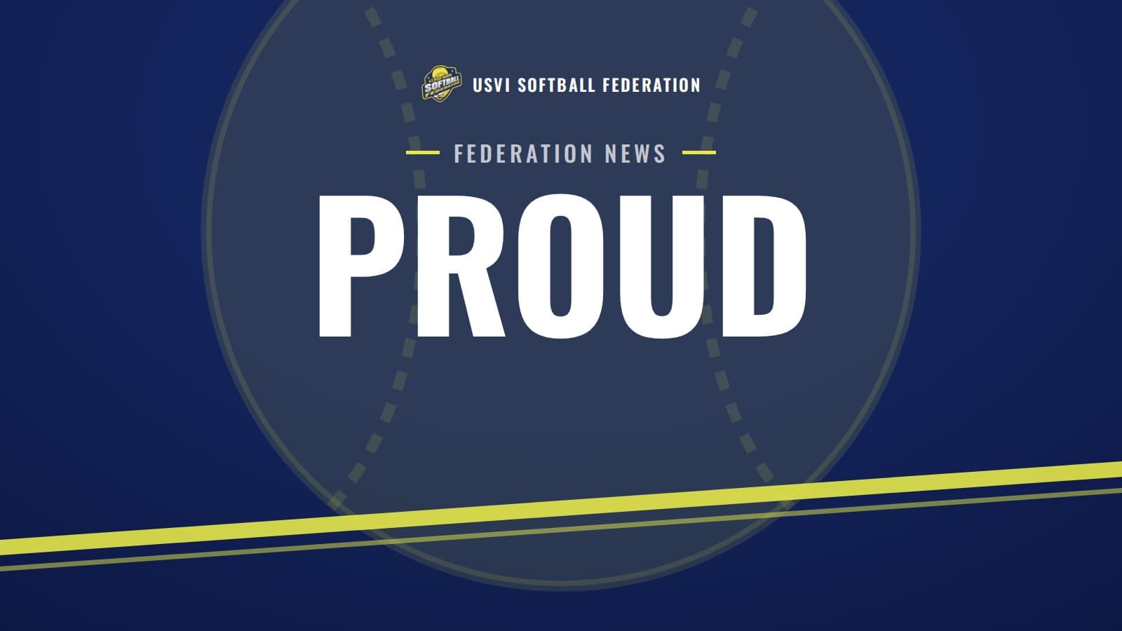 Graphic reading Proud, territory leaders congratulate the USVI 18U world champions